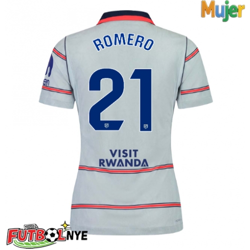Camiseta Atletico Madrid Cristian Romero #21 Tercera Equipación para mujer 2026-27 manga corta